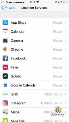 speedobee turn off app location-01